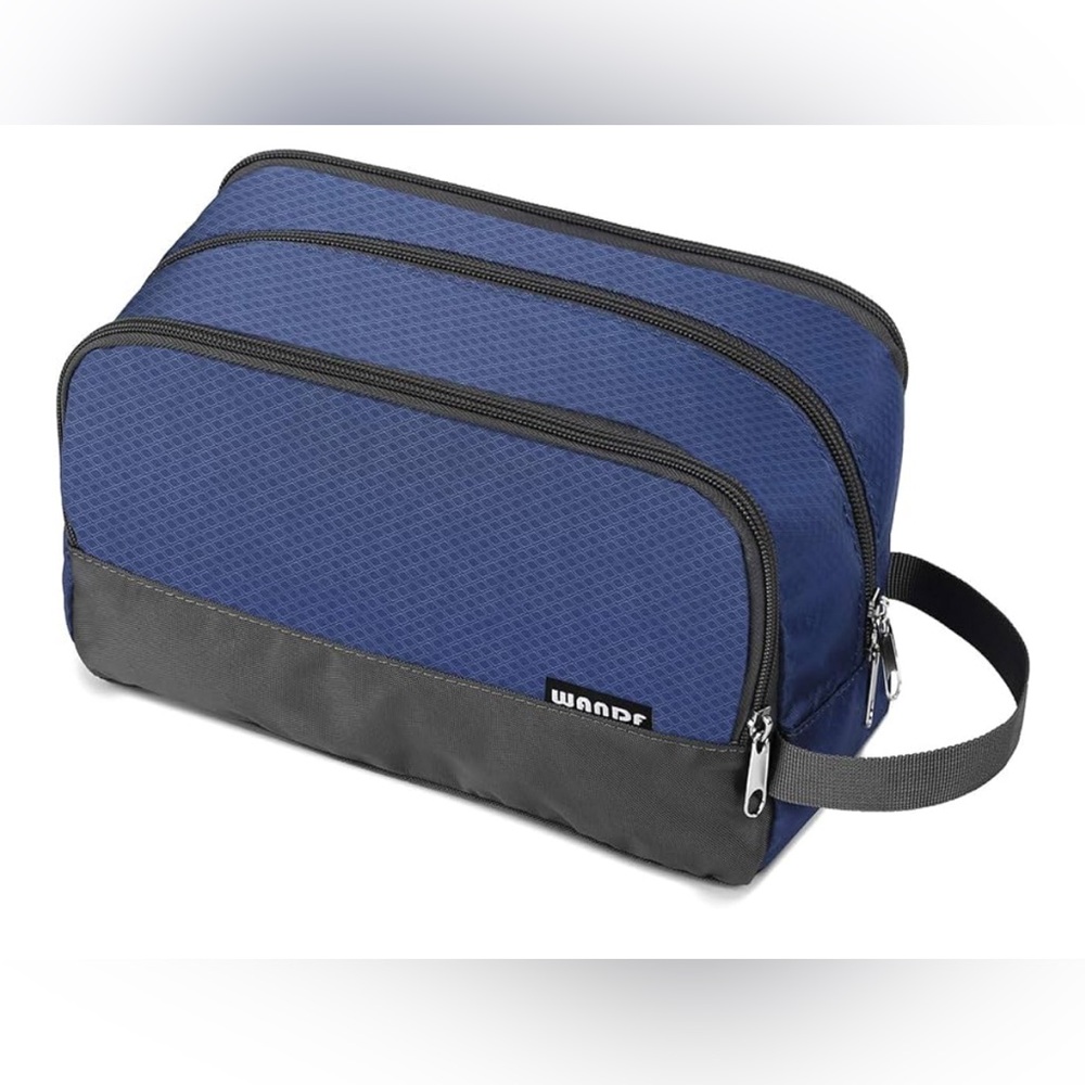 NEW Blue Toiletry Hanging Water Resistant Shaving Toiletry Cosmetic Bag
